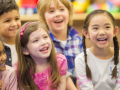 A group of children listening during storytime