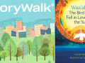 Storywalk header and book cover for Waa’aka’ The Bird Who Fell in Love with the Sun 