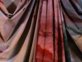 A portion of the colorful, sixty-seven-foot-long, draped canvas - part of Sam Gilliam's 1972 artwork Carousel