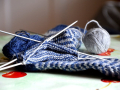 Knitting needles and yarn 