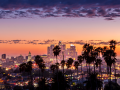 Los Angeles skyline at dusk