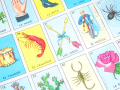 A colorful loteria card.