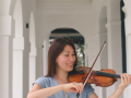 Woman playing violin