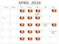 April Lab Schedule 