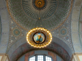 Globe chandelier located in the Central Library rotunda