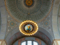A chandelier in the Rotunda at Central Library