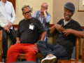 individuals participating in neighborhood sing program